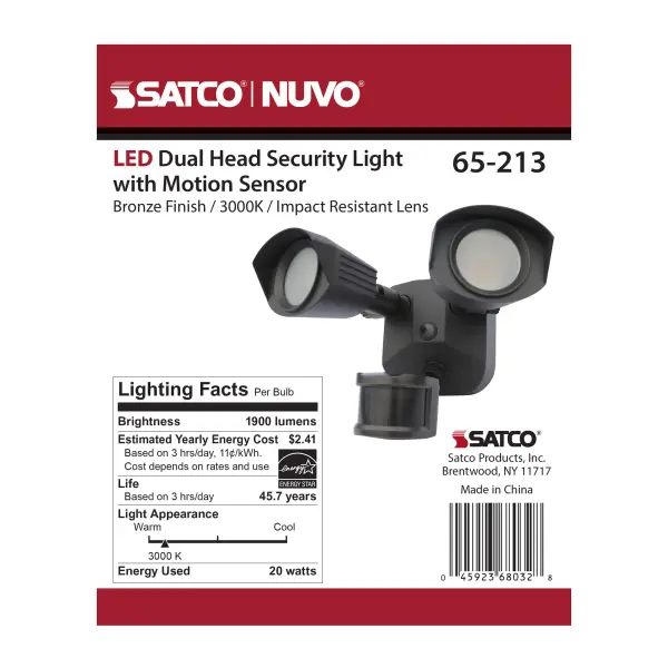 LED Dual Head Security Light with Motion Sensor - Image 17
