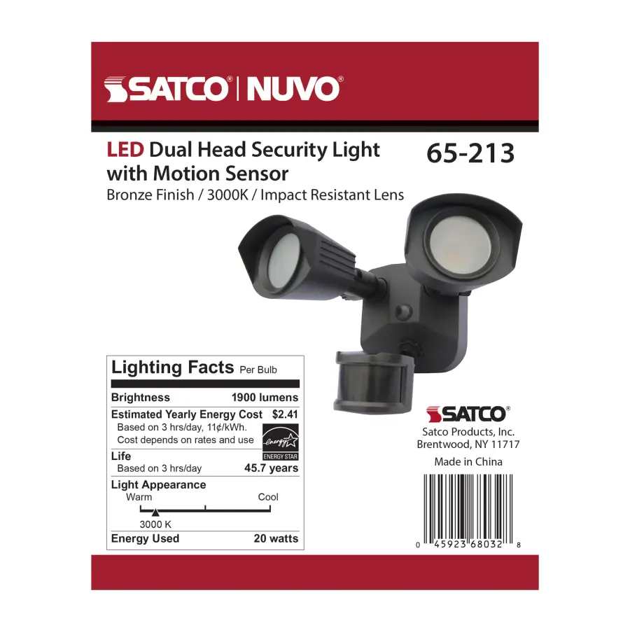 LED Dual Head Security Light with Motion Sensor - Image 17