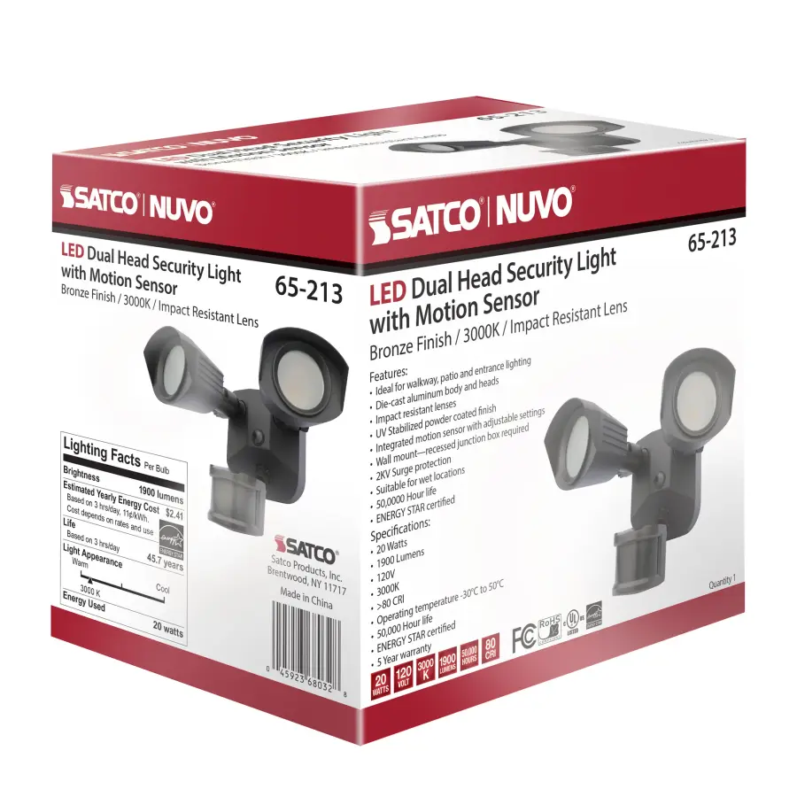 LED Dual Head Security Light with Motion Sensor - Image 19