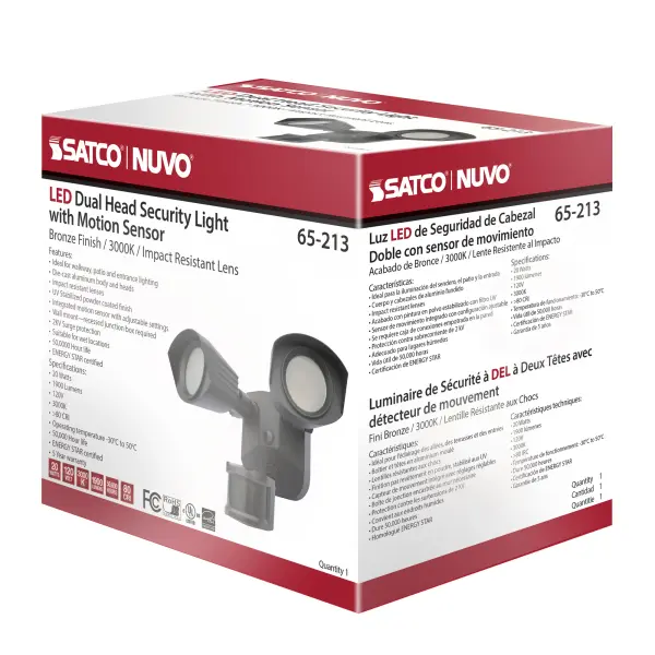 LED Dual Head Security Light with Motion Sensor - Image 20