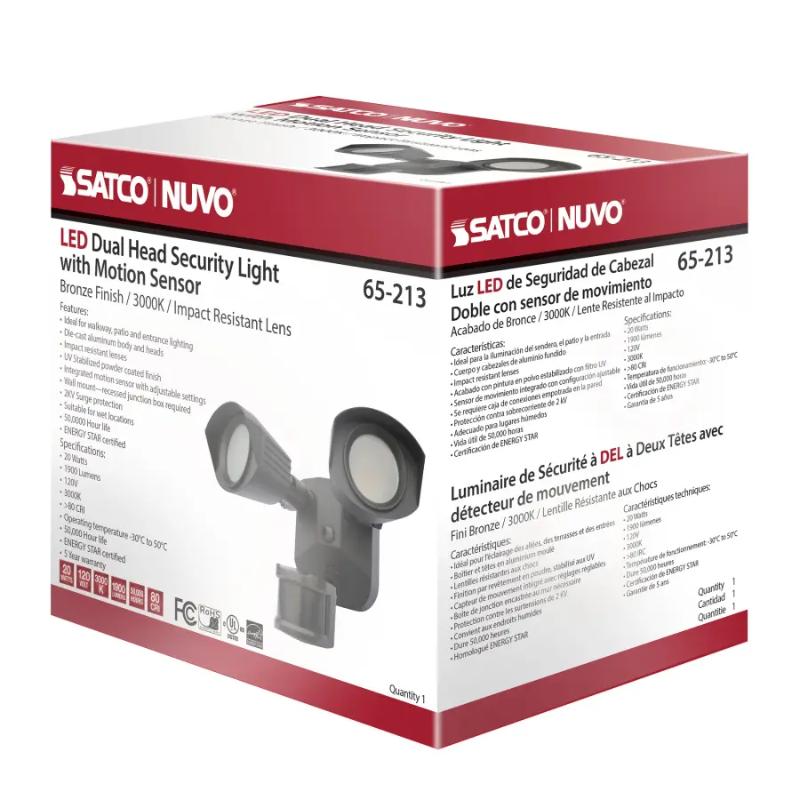 LED Dual Head Security Light with Motion Sensor - Image 20