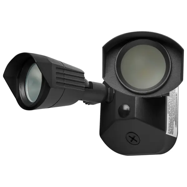 This dual-head LED security light delivers 1900 lumens of warm white illumination with exceptional 50,000-hour lifespan. Die-cast aluminum construction ensures weather resistance and durability for walkways, patios, and entrances.