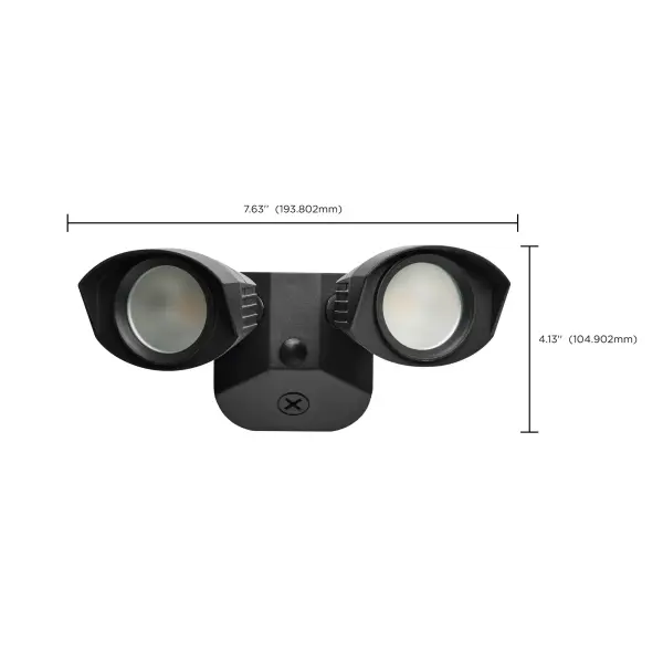 NUVO LED Dual Head Security Light - Black - Image 17