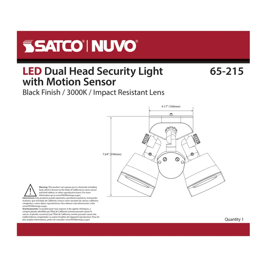 LED Dual Head Security Light with Motion Sensor - Image 15