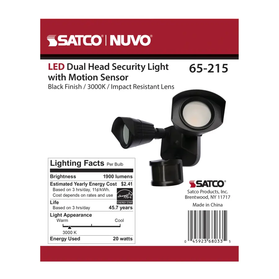 LED Dual Head Security Light with Motion Sensor - Image 17