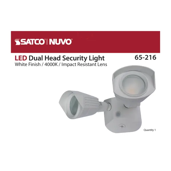 NUVO LED Dual Head Security Light - White - Image 13