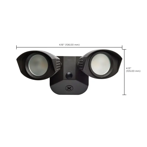 LED Dual Head Security Light - Bronze - Image 14