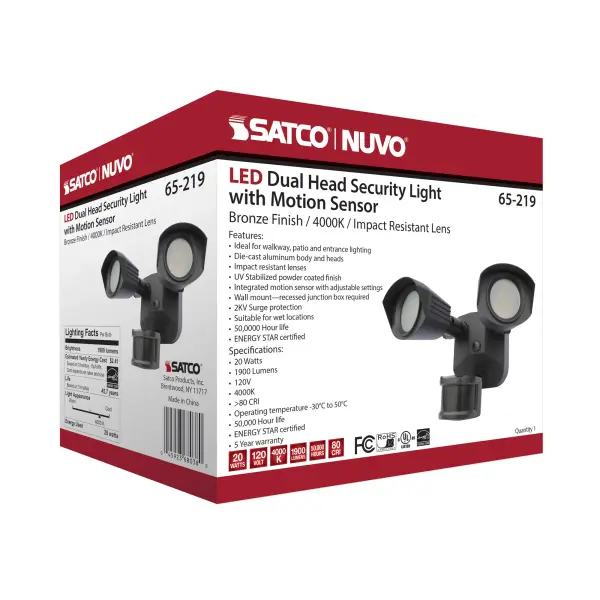 LED Dual Head Security Light with Motion Sensor - Image 18