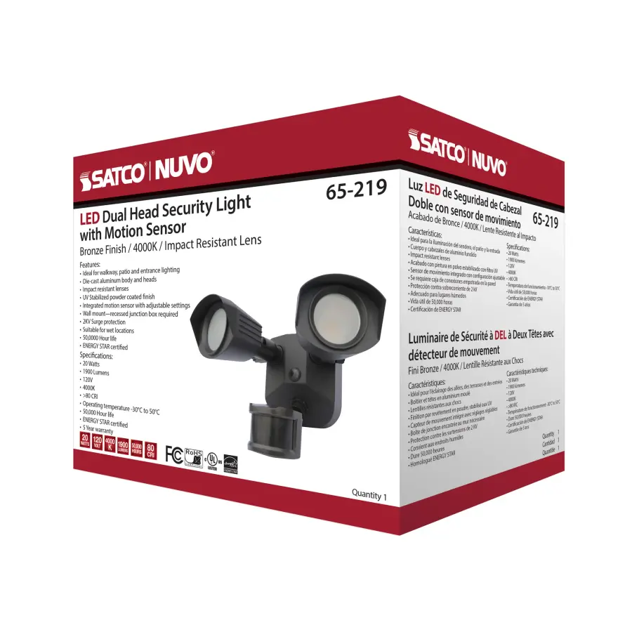 LED Dual Head Security Light with Motion Sensor - Image 19