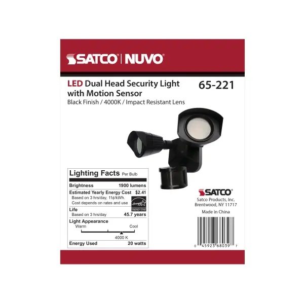 NUVO Dual Head LED Security Light with Motion Sensor - Image 17