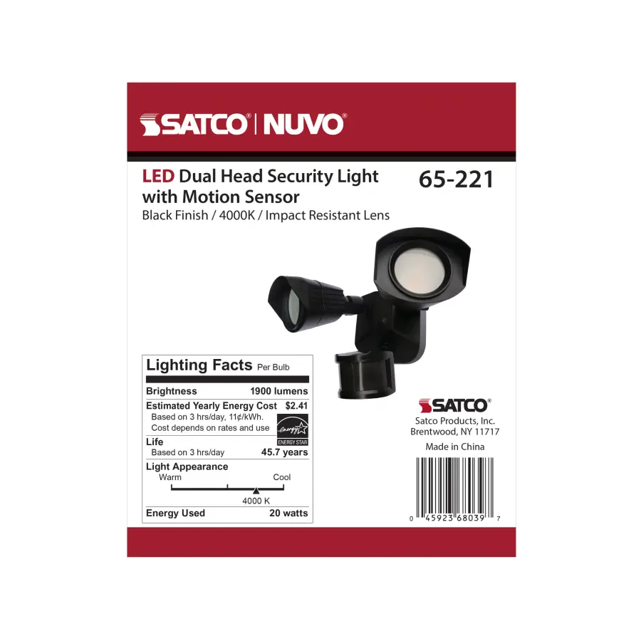 NUVO Dual Head LED Security Light with Motion Sensor - Image 17