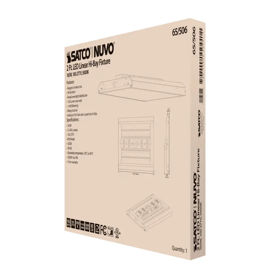 2 ft. LED Linear High-Bay - 165W - 5000K - Image 11