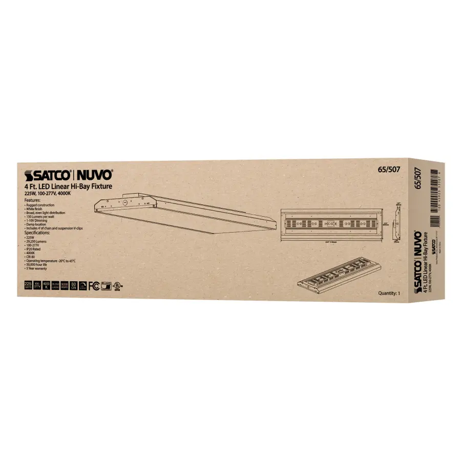 LED 4 ft. Linear High Bay - 225W - 4000K - Image 11