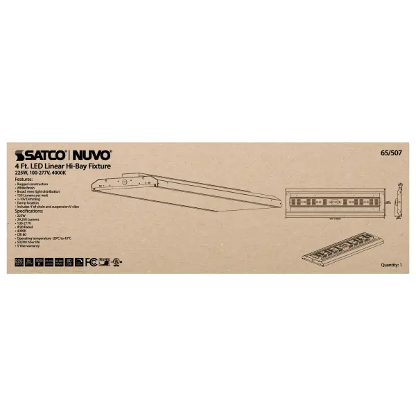 LED 4 ft. Linear High Bay - 225W - 4000K - Image 5