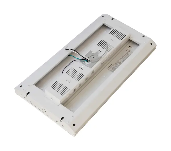 This 225-watt LED linear high-bay delivers exceptional illumination with 30,375 lumens across a 120-degree beam spread. DLC premium rated with 50,000-hour lifespan, it's ideal for warehouses, retail, and industrial facilities. - alternate view