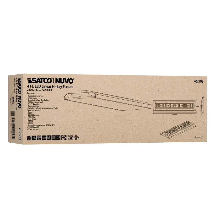 LED 4 ft. Linear High-Bay - 225W - 5000K - Image 12