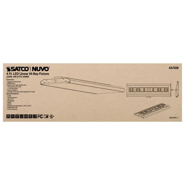 LED 4 ft. Linear High-Bay - 225W - 5000K - Image 7