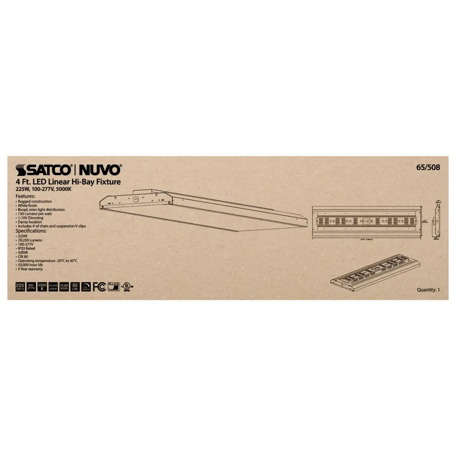 LED 4 ft. Linear High-Bay - 225W - 5000K - Image 7
