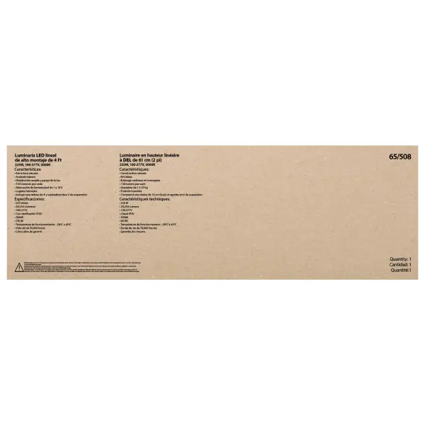 LED 4 ft. Linear High-Bay - 225W - 5000K - Image 8