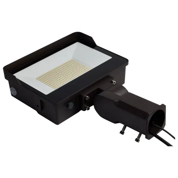 LED Tempered Glass Flood Light with Photocell - Bronze - Image 4