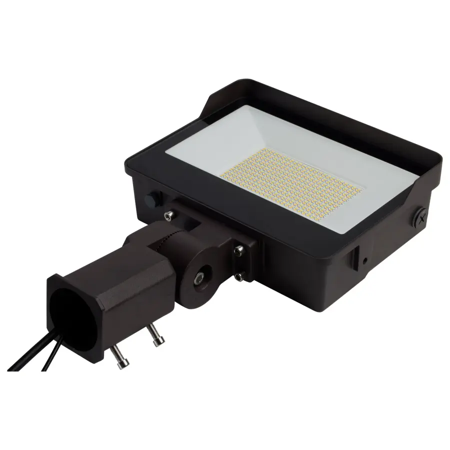 LED Tempered Glass Flood Light with Photocell - Bronze - Image 5