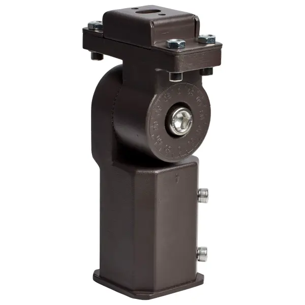 Professional-grade mounting accessory featuring tempered glass construction for secure flood light installation. Compatible with small and medium flood fixtures, ideal for commercial and outdoor applications.