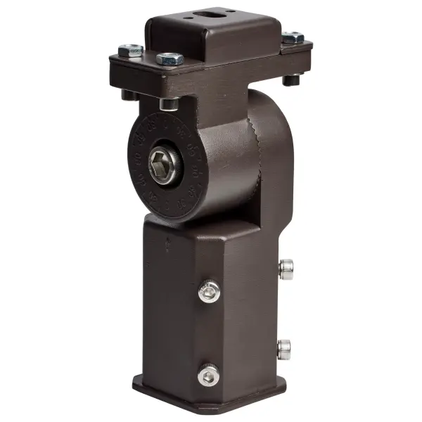 Professional-grade mounting accessory featuring tempered glass construction for secure flood light installation. Compatible with small and medium flood fixtures, ideal for commercial and outdoor applications. - alternate view