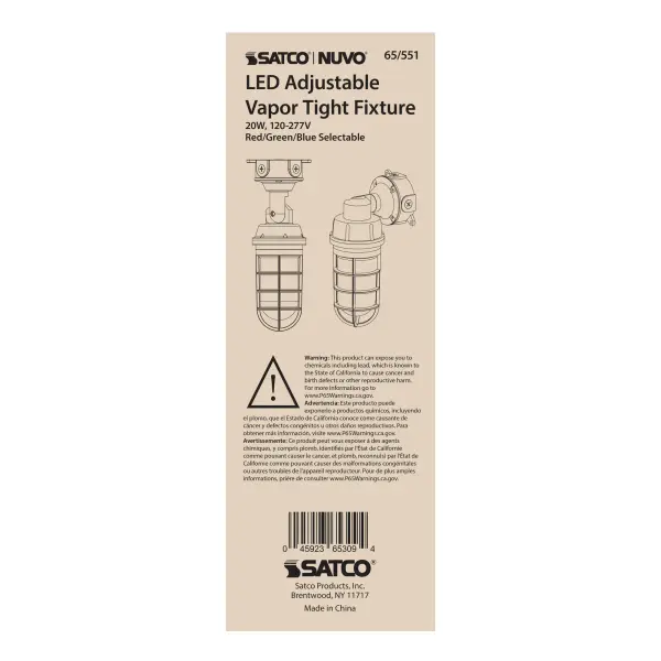 LED Adjustable Vapor Tight Fixture - 20W RGB Selectable - Image 10