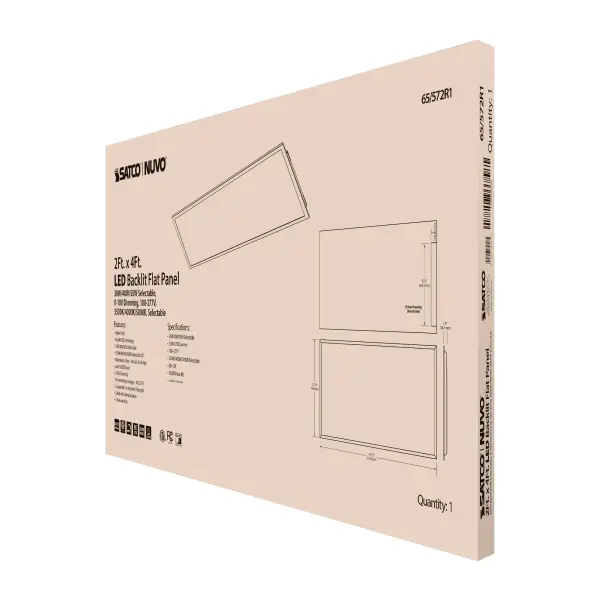 2x4 LED Backlit Flat Panel with Selectable Wattage & Color Temperature - Image 12