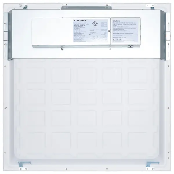 This 2x2 LED flat panel combines flexibility with safety, offering selectable wattage and color temperature options plus 90-minute emergency backup. Ideal for commercial spaces requiring code-compliant emergency lighting. - alternate view