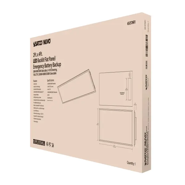 LED Emergency Backlit Flat Panel - 2x4 ft - Image 13