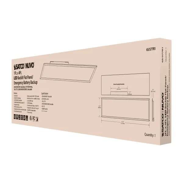LED Emergency Backlit Flat Panel - 1x4 ft - Image 13