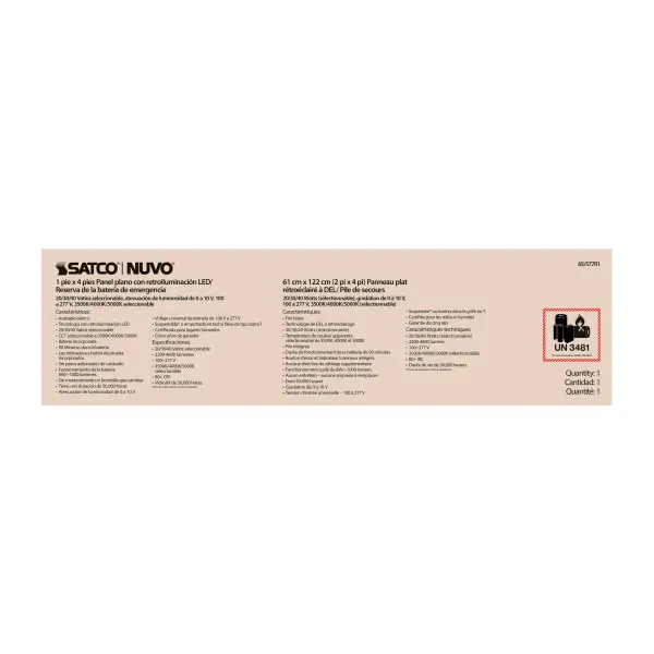 LED Emergency Backlit Flat Panel - 1x4 ft - Image 10