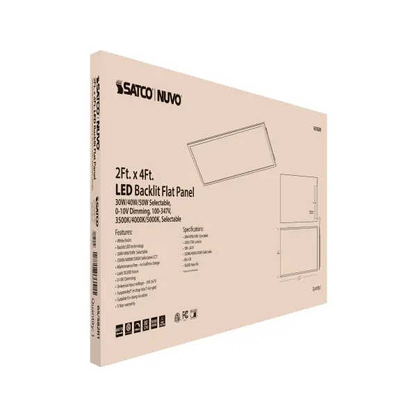 LED Backlit Flat Panel 2x4 - Selectable Wattage & Color Temperature - Image 13