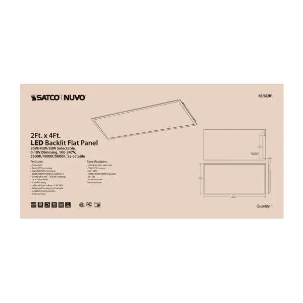 LED Backlit Flat Panel 2x4 - Selectable Wattage & Color Temperature - Image 8