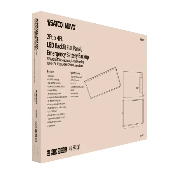 LED Emergency Backlit Flat Panel 2x4 - Image 14