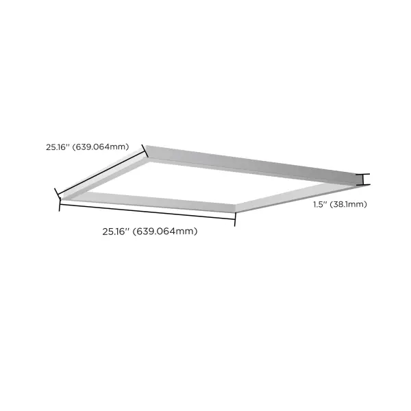 2x2 Backlit Panel Flange Kit - Image 2