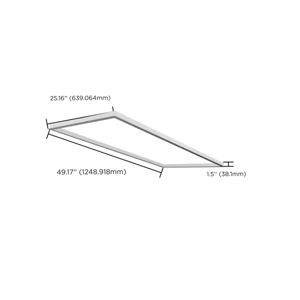 2x4 Backlit Panel Flange Kit - Image 2