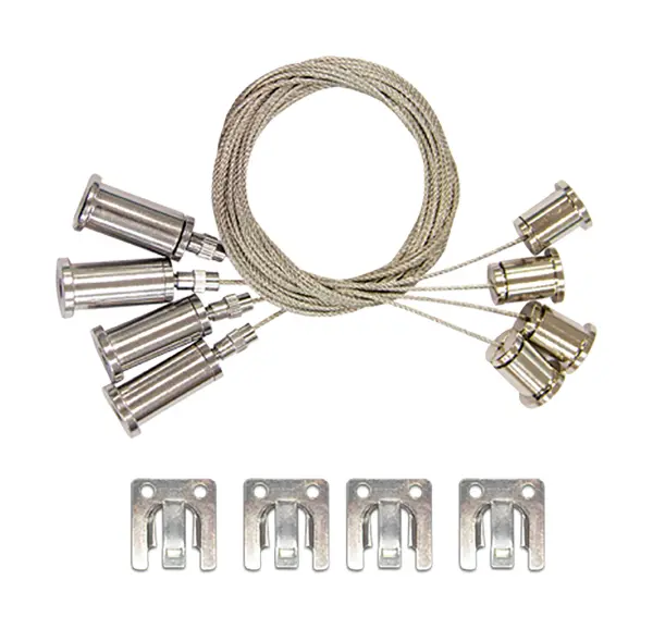 4-Foot Suspension Kit for LED Backlit Flat Panel Fixtures