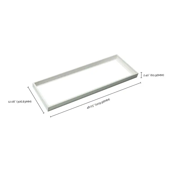 1x4 Backlit Panel Frame Kit - Slim White - Image 2