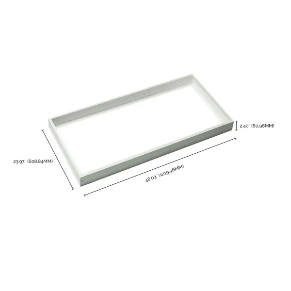 2x4 Backlit Panel Frame Kit - Slim White - Image 2