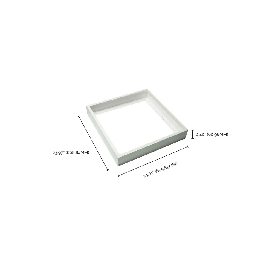 2x2 Backlit Panel Frame Kit - Slim White - Image 2