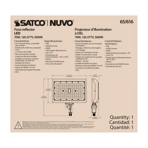 High-Output LED Flood Light for Security and Architectural Lighting - Image 13