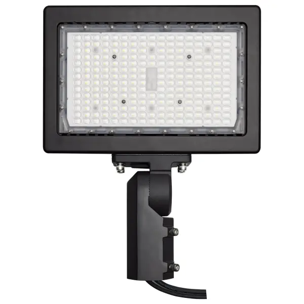 This 150-watt LED flood light delivers powerful, energy-efficient illumination for outdoor architectural and commercial applications. With 19,500 lumens of cool white light and versatile mounting options, it's built for durability and consistent performance.