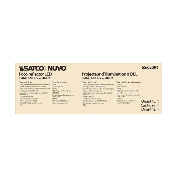 150W LED Outdoor Flood Light - Bronze - Image 16