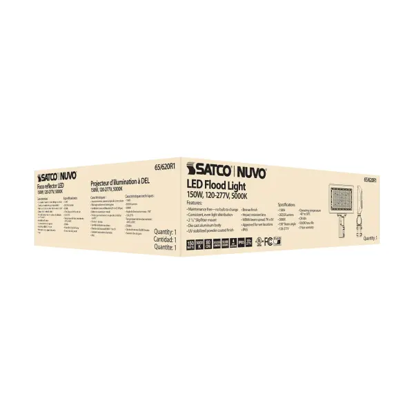 150W LED Outdoor Flood Light - Bronze - Image 18