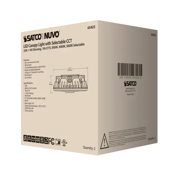 LED Canopy Fixture - 25W CCT Selectable - Image 12
