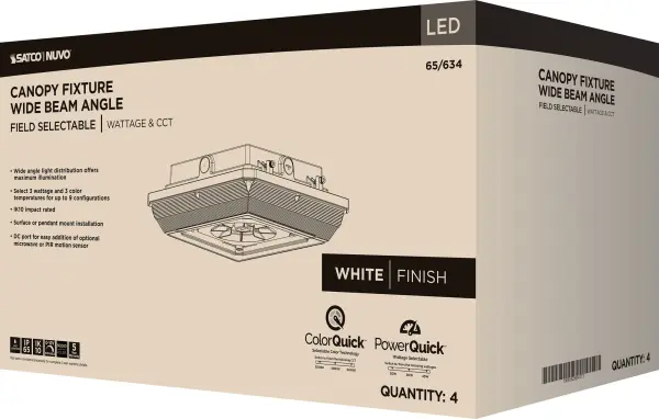 Square LED Canopy Light - Selectable CCT & Wattage - Image 23