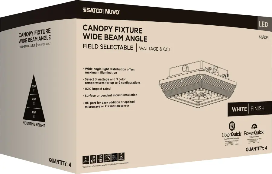 Square LED Canopy Light - Selectable CCT & Wattage - Image 24