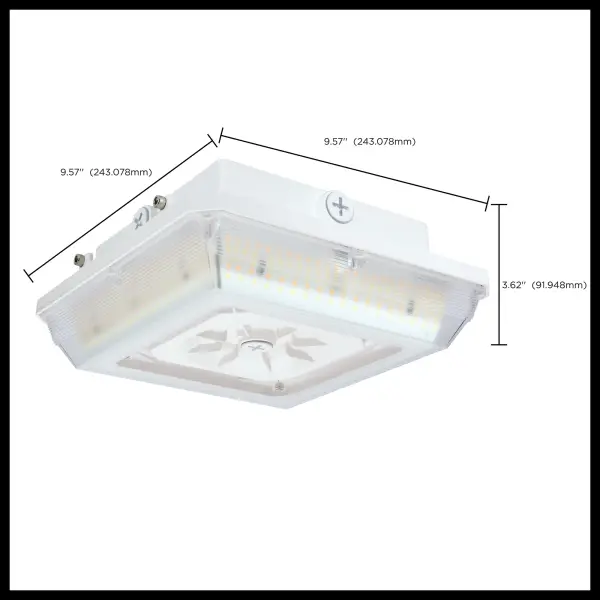 Square LED Canopy Light - Selectable CCT & Wattage - Image 26